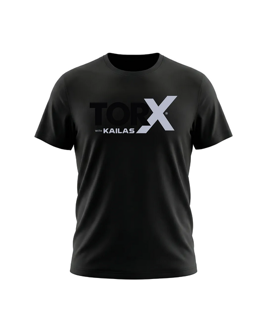 T-SHIRT NERA CON GLITTER - TORX® withKAILAS