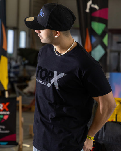 T-SHIRT NERA CON GLITTER - TORX® withKAILAS